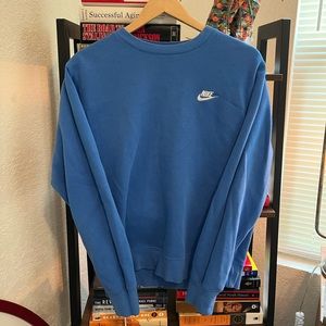 Vintage Nike Blue Long Sleeve Crew Small